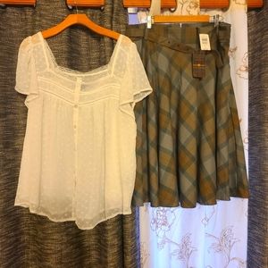NWT Torrid outlander exclusive collection plaid skirt
